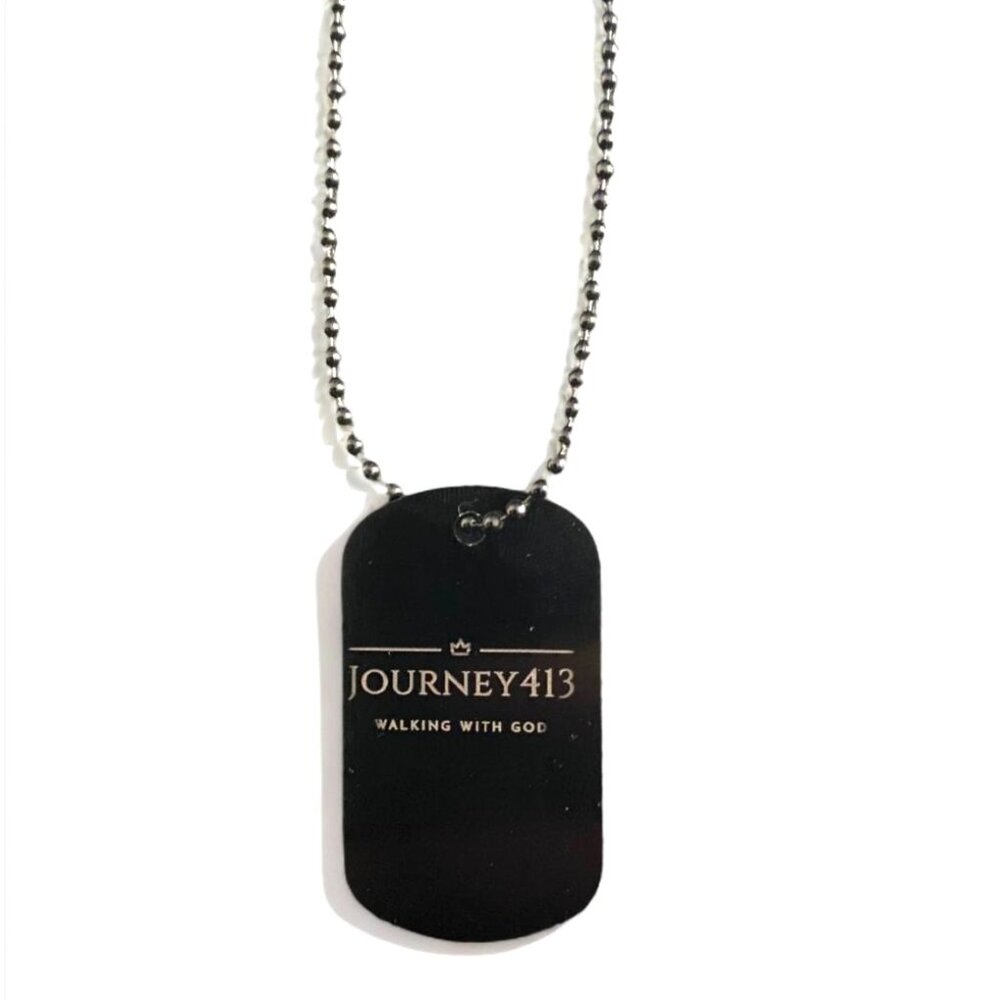 Black Dog Tag Necklace - Picture 6 of 9